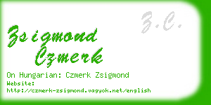 zsigmond czmerk business card